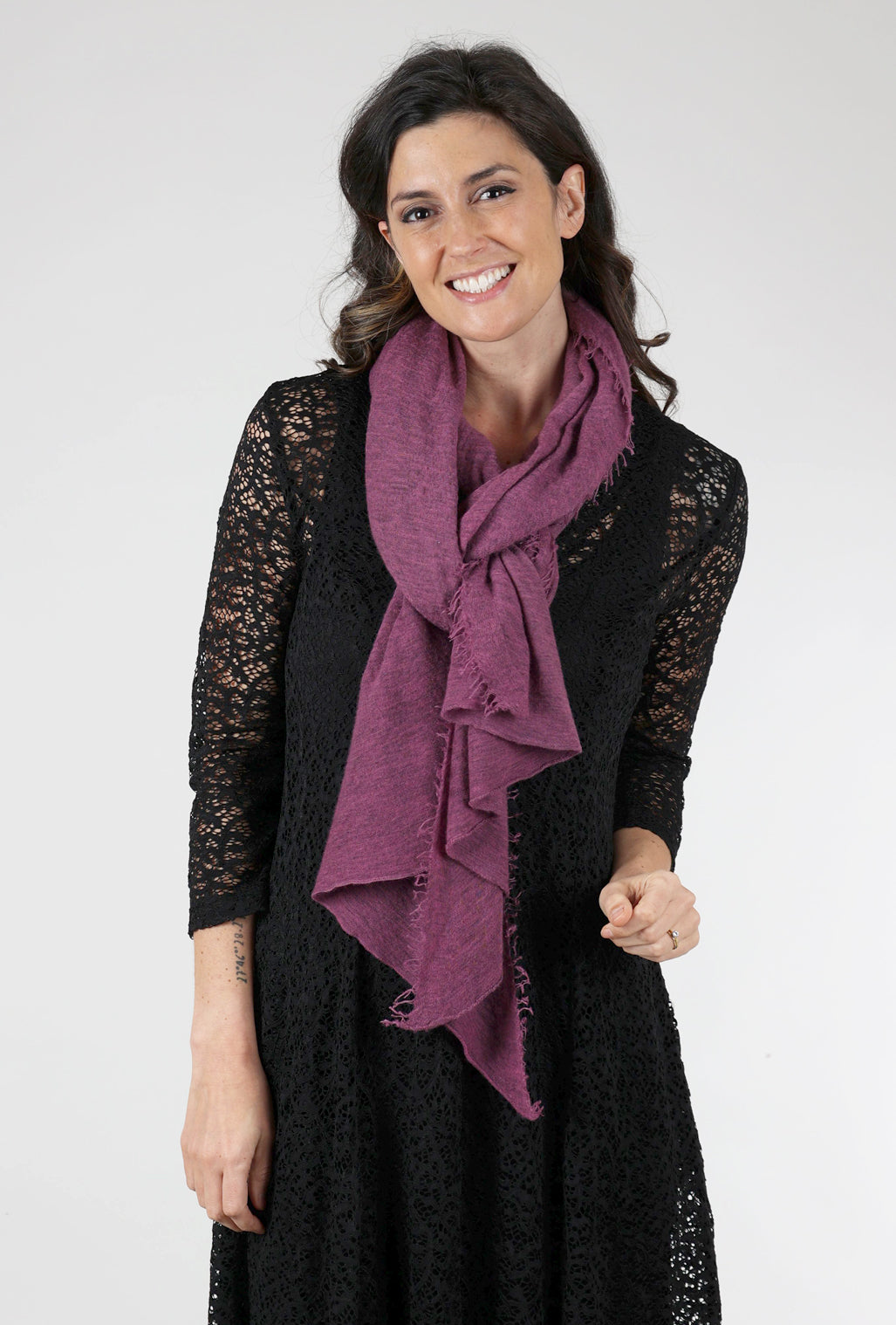 Grisal Cashmere Love Scarf, Berry Haze One Size 