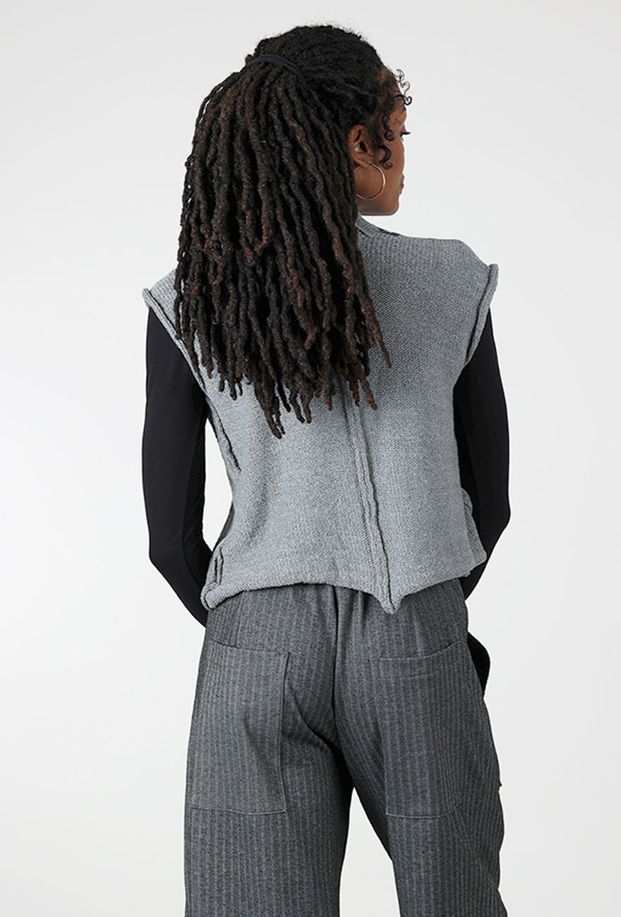 Paper Temples Car Vest, Gray Ombre Key 