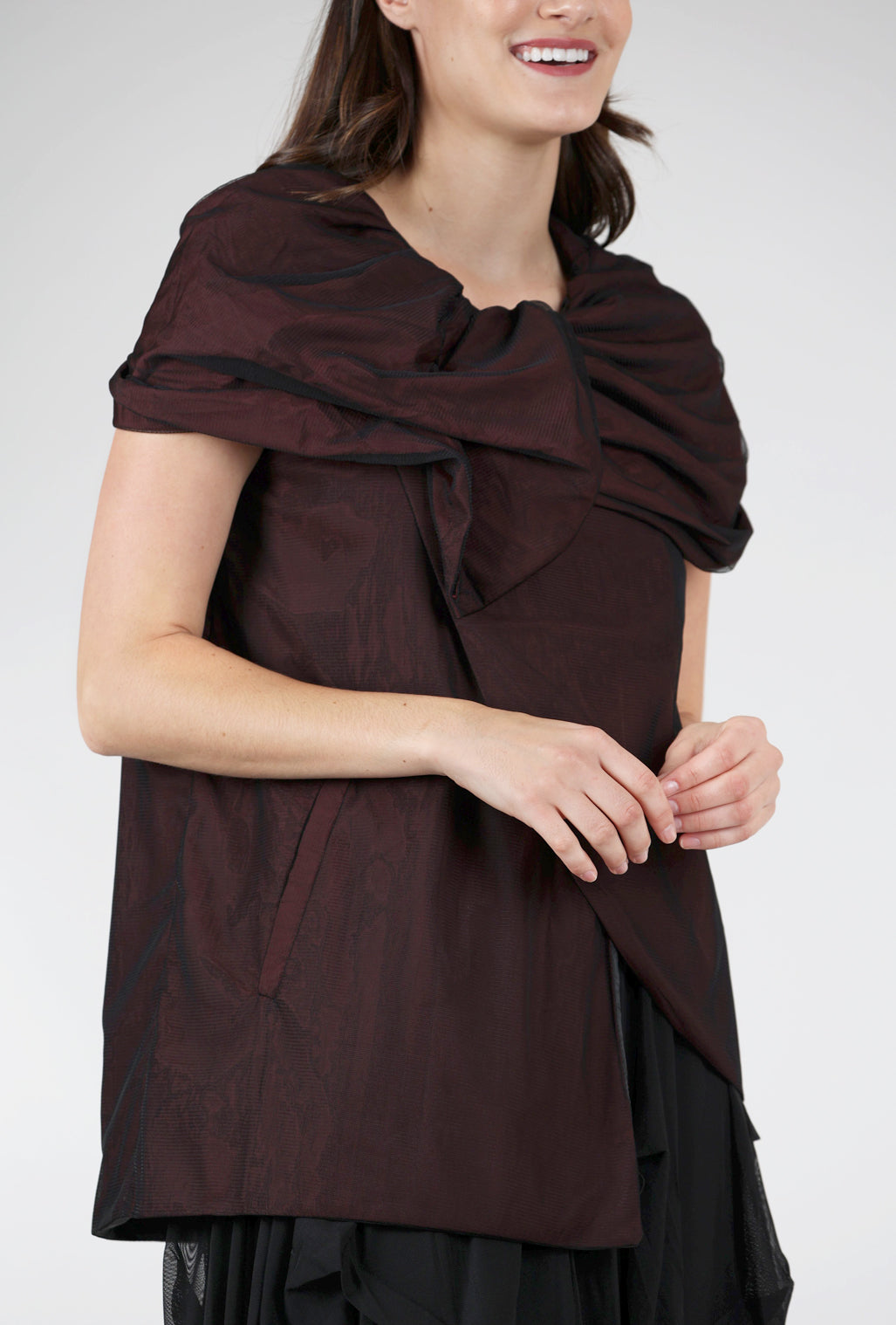 Kozan Aisha Tunic, Garnet 