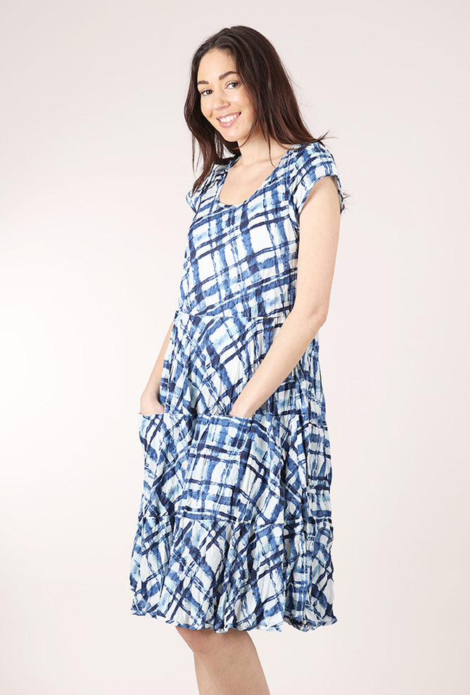 Dress Addict Jade Dress, Cobalt/White 