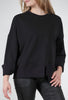 Alembika Asymmetric Hem Sweatshirt, Black 