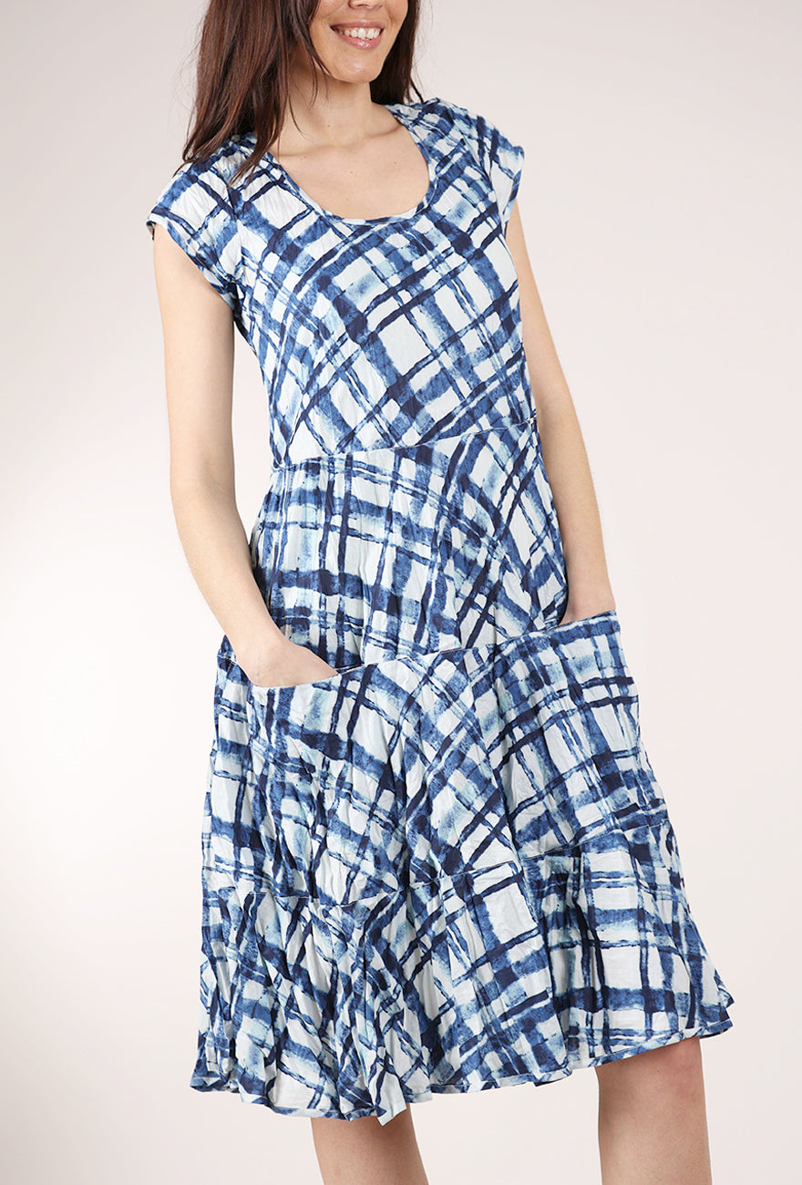 Dress Addict Jade Dress, Cobalt/White 