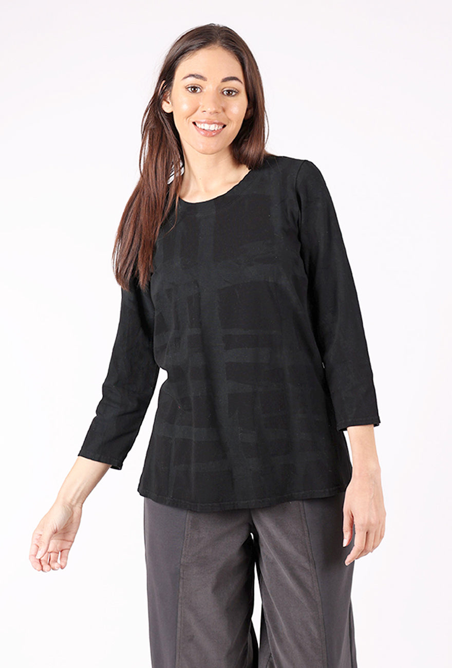 Cynthia Ashby CA Fitted Tee, Traffic Print 