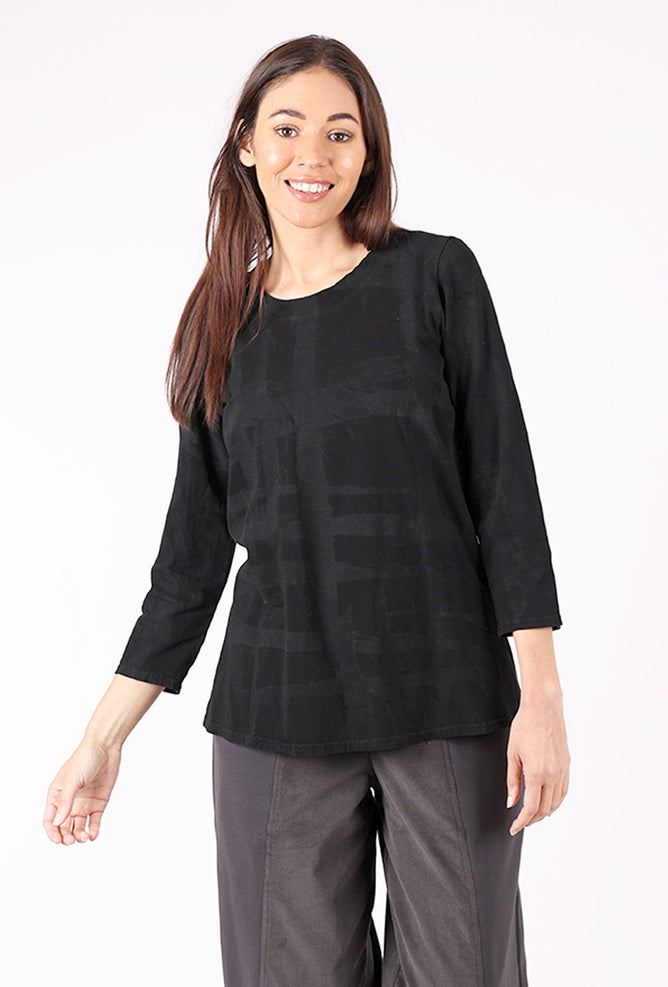 Cynthia Ashby CA Fitted Tee, Traffic Print 