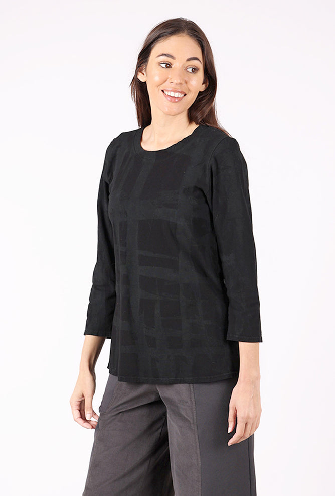 Cynthia Ashby CA Fitted Tee, Traffic Print 