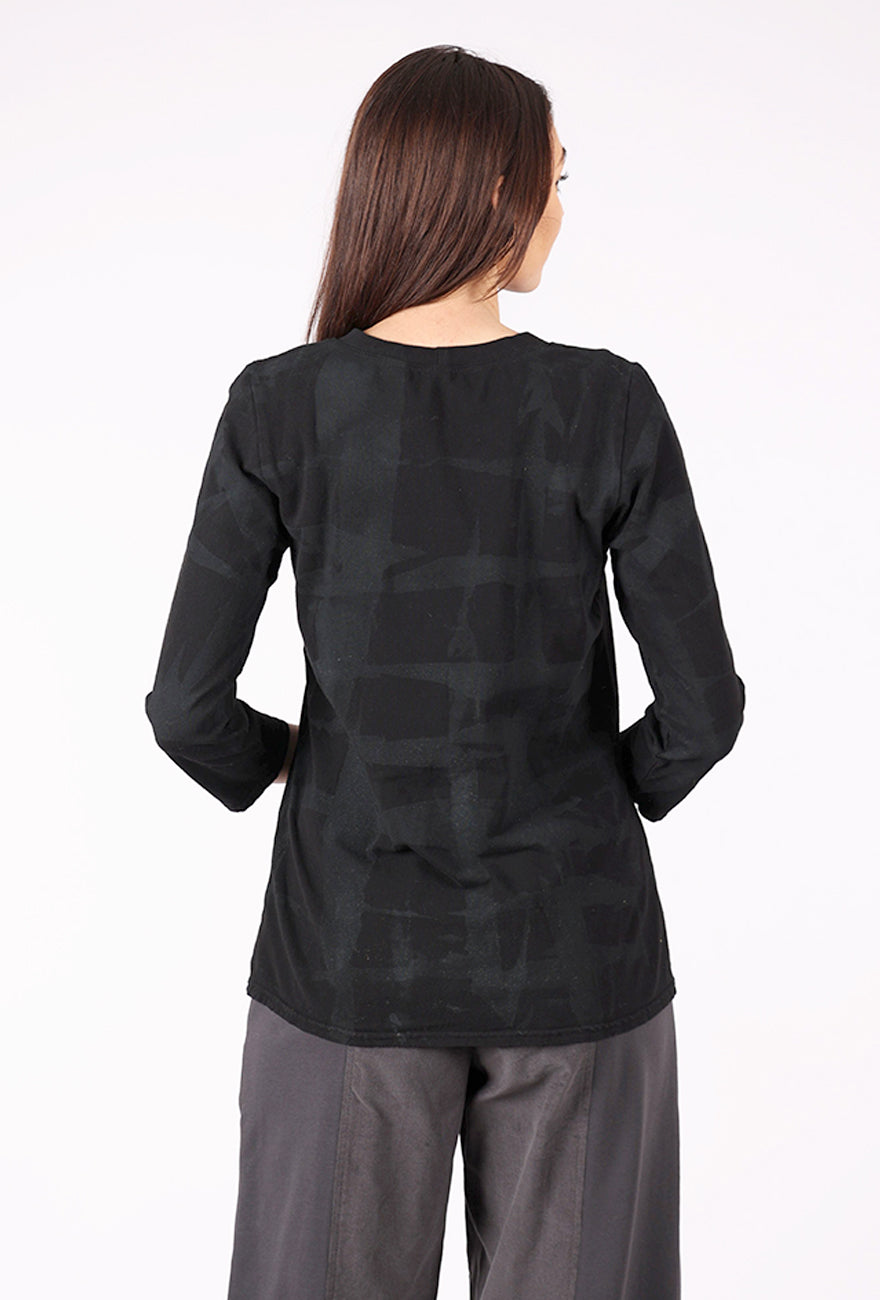 Cynthia Ashby CA Fitted Tee, Traffic Print 