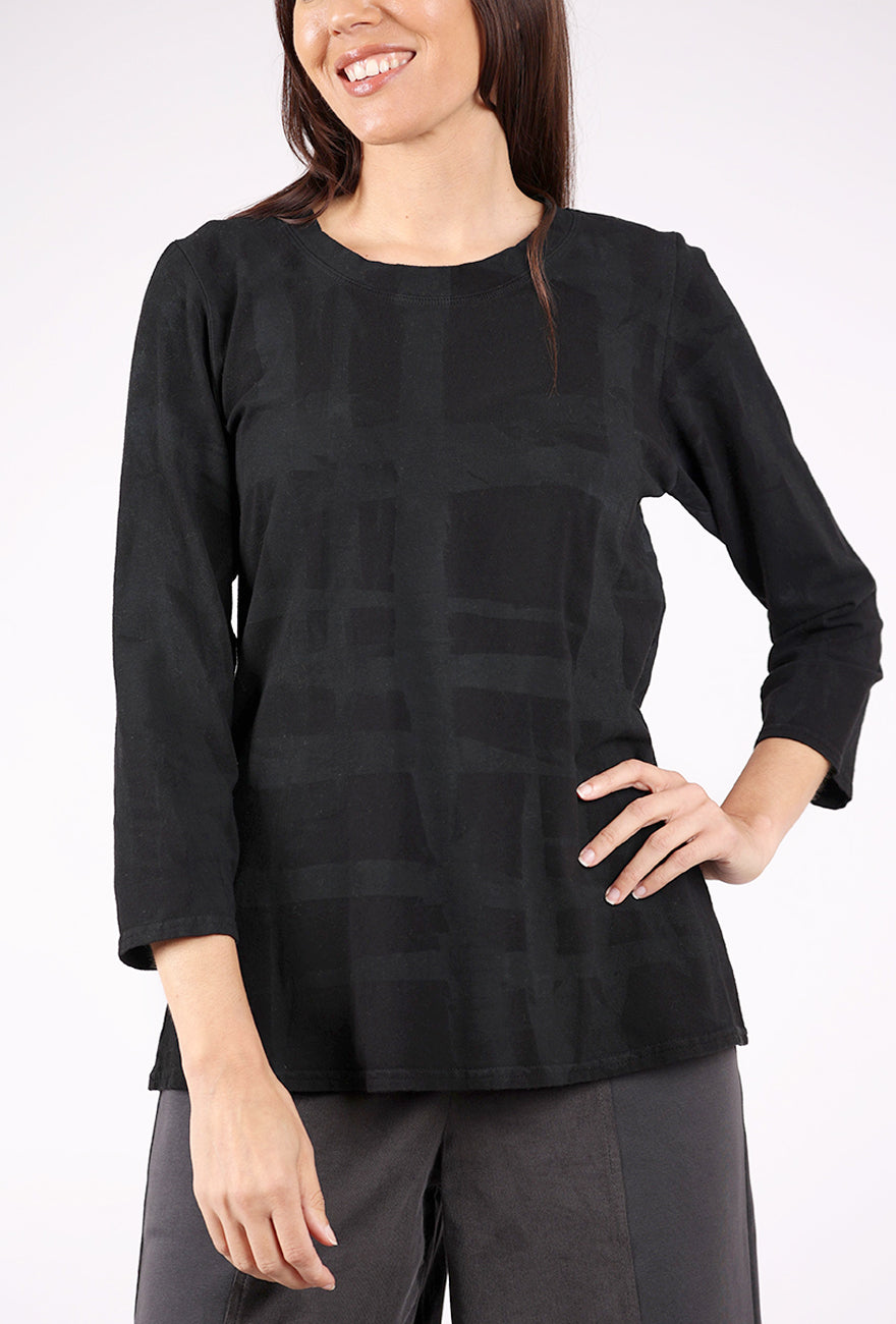 Cynthia Ashby CA Fitted Tee, Traffic Print 