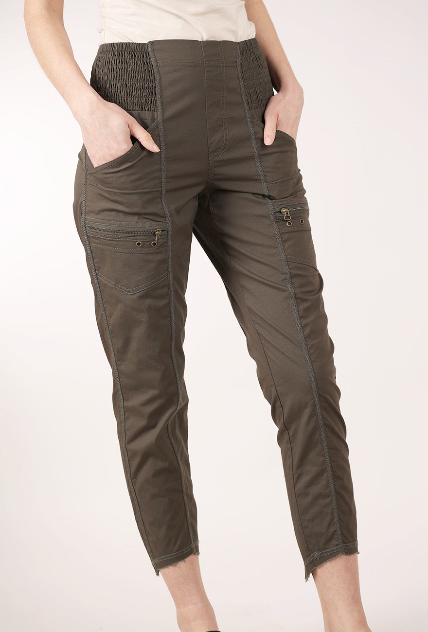 Wearables by XCVI Acker Slim Pant, Olive 
