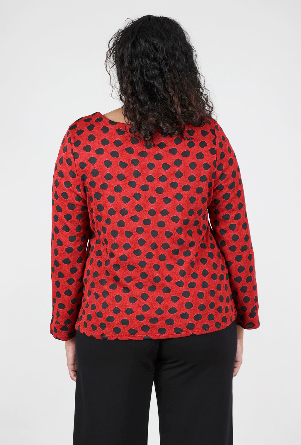 Habitat Textured Dot Boatneck Top, Apple 