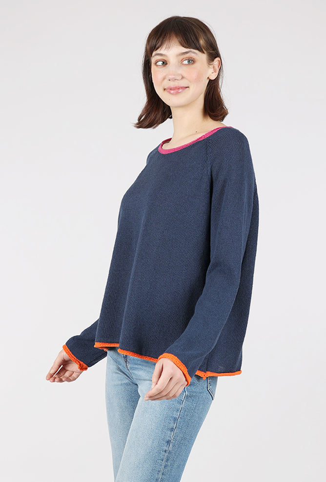 Alembika Irma Sweater, Navy/Pink 
