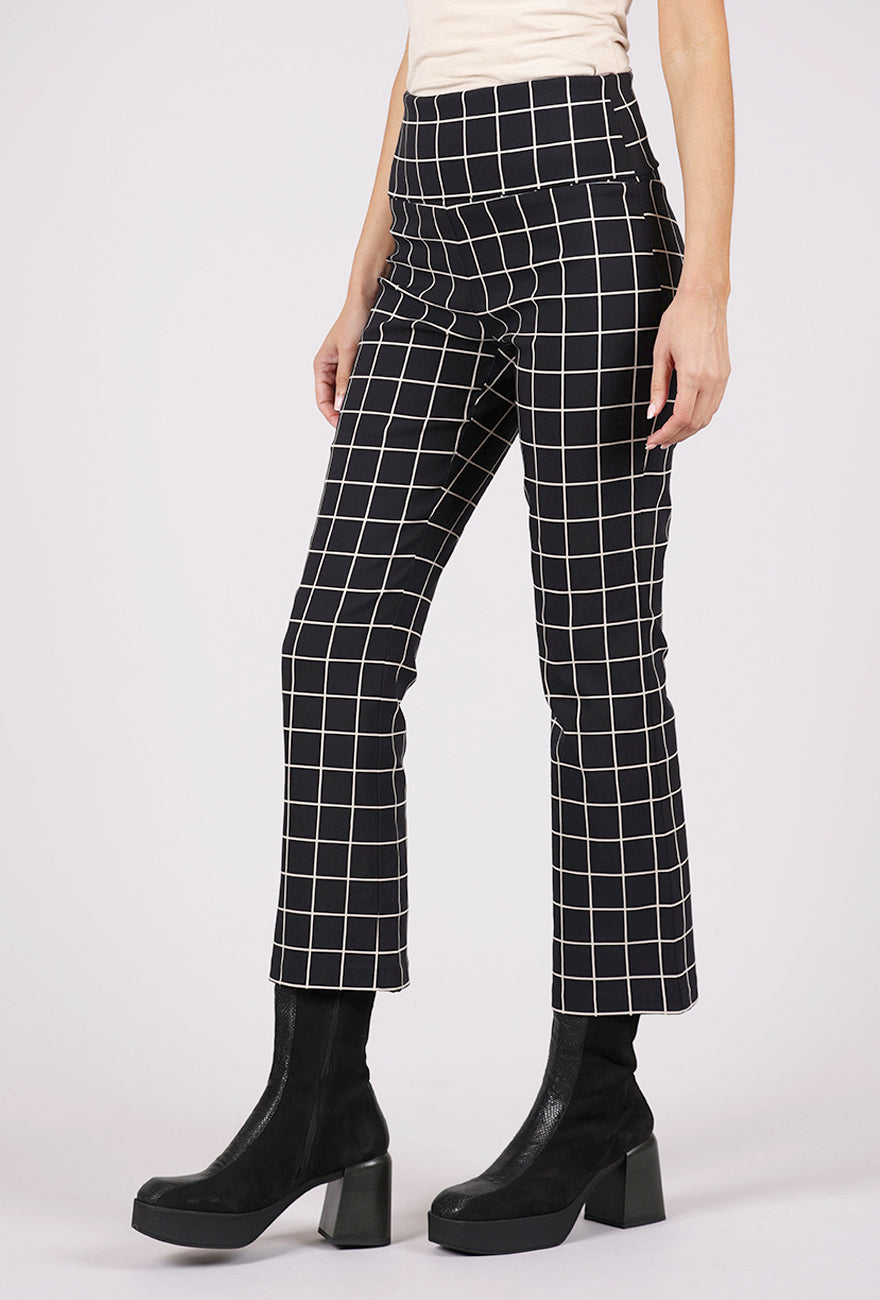 Bitte Kai Rand Magic Stretch TicTacToe Pant, Black/Ecru 