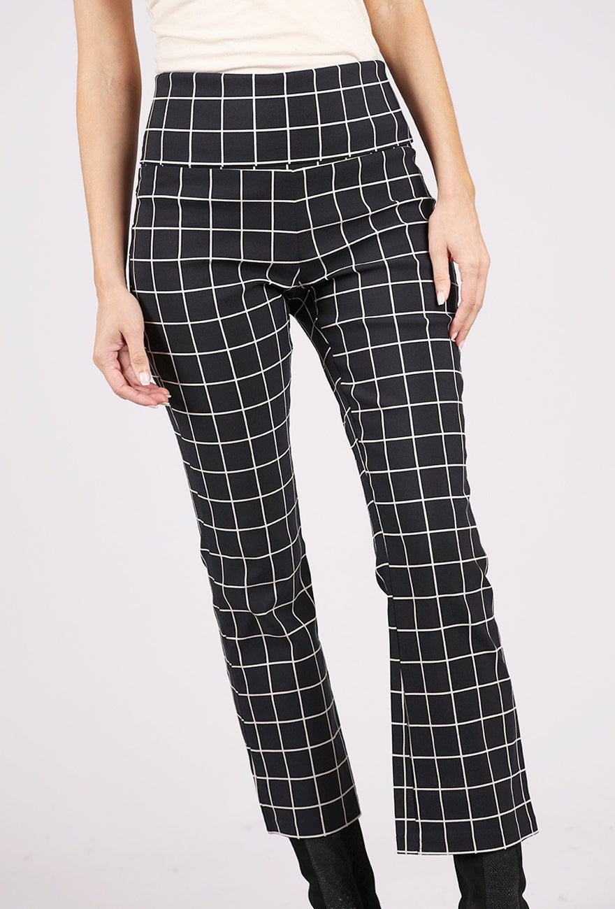 Bitte Kai Rand Magic Stretch TicTacToe Pant, Black/Ecru 