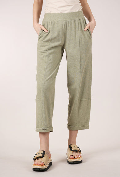 Mododoc French Terry Lantern Pants, Heather Hazel 