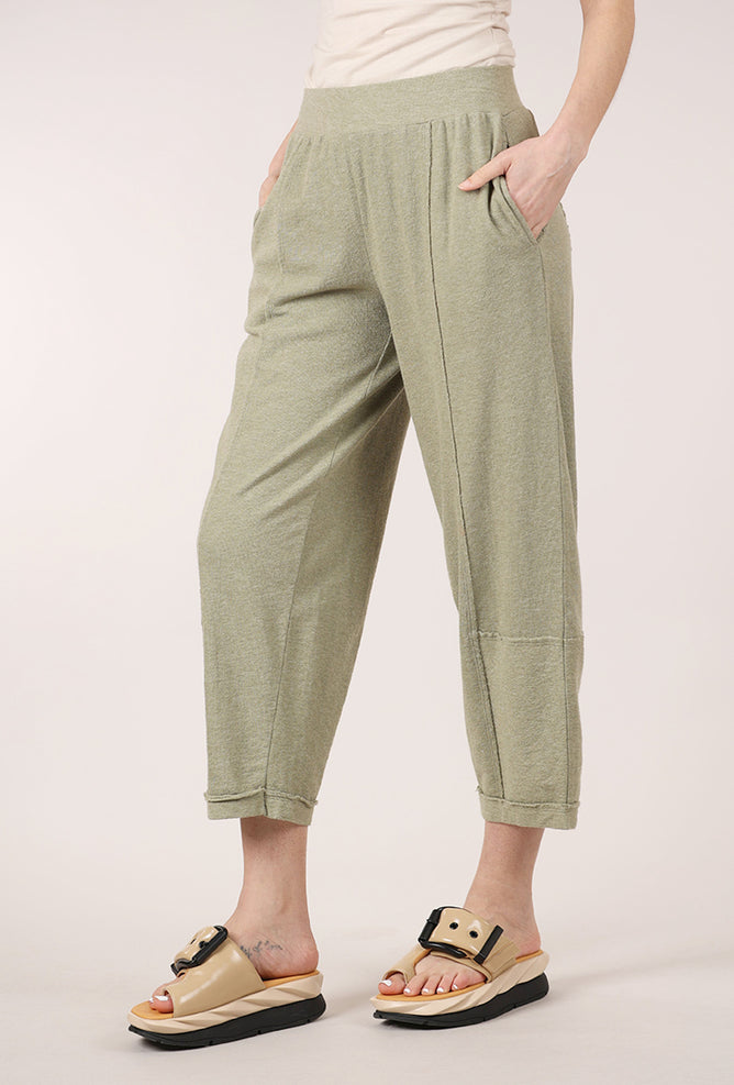 Mododoc French Terry Lantern Pants, Heather Hazel 