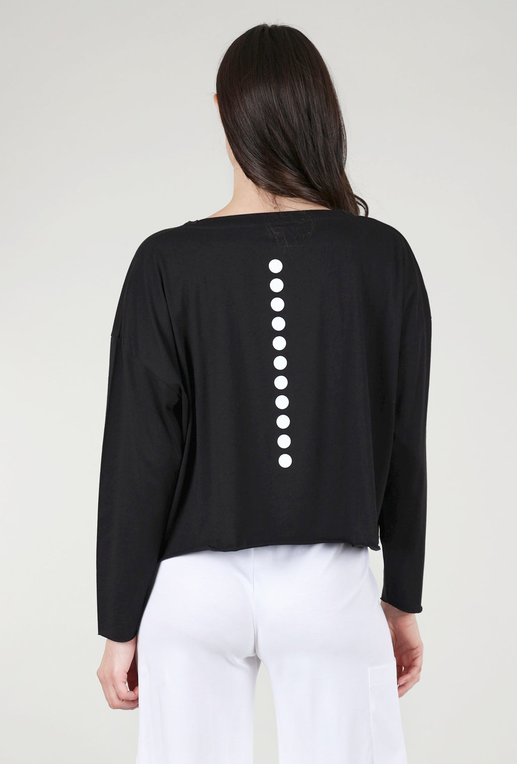 Planet Dot Dot Mini Boxy Tee, Black One Size Black