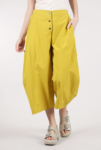 Eleven Stitch Snap-Front Pant, Mustard 