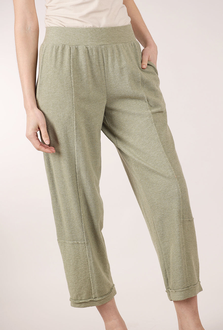 Mododoc French Terry Lantern Pants, Heather Hazel 