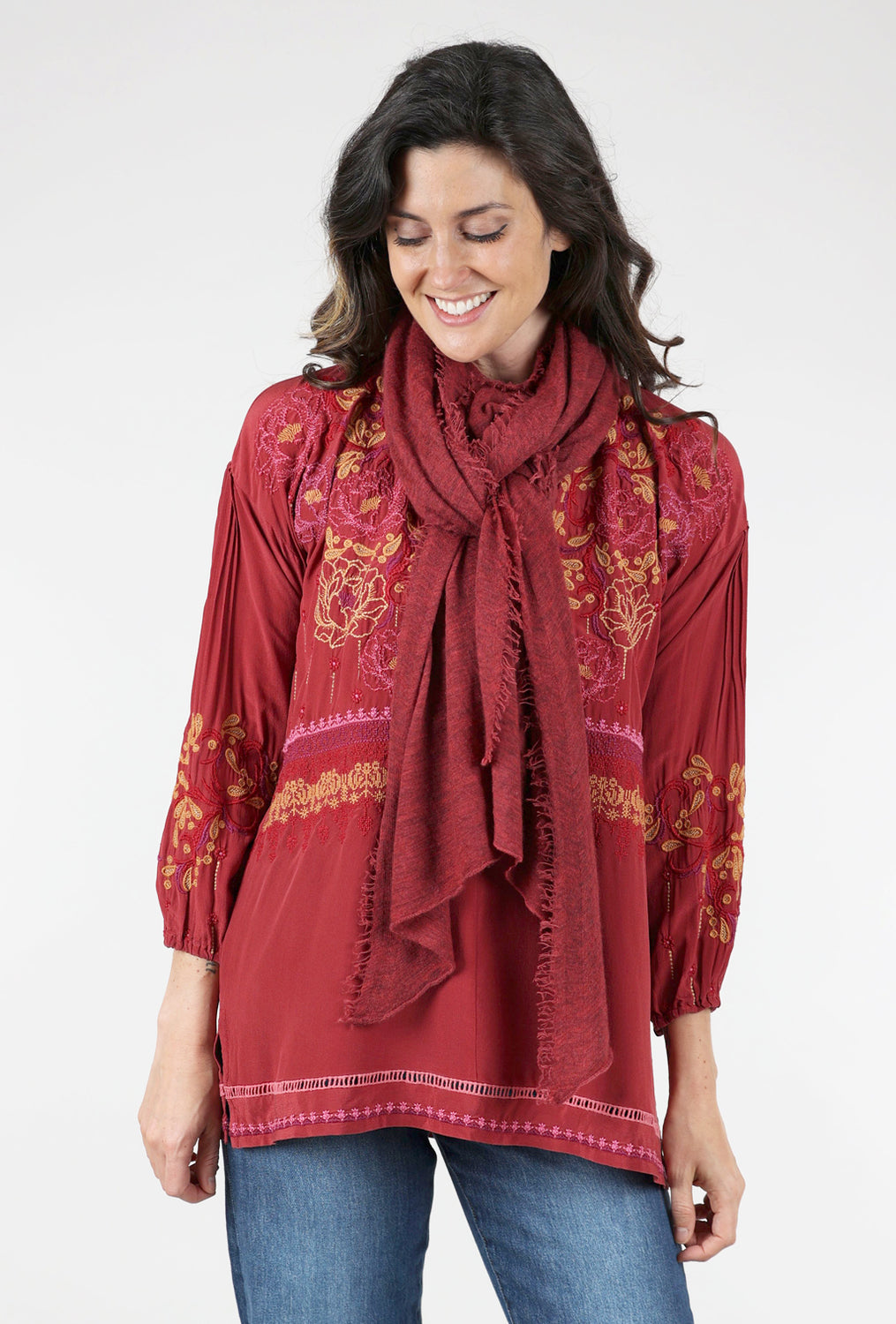 Grisal Cashmere Love Scarf, Jazzy Red 
