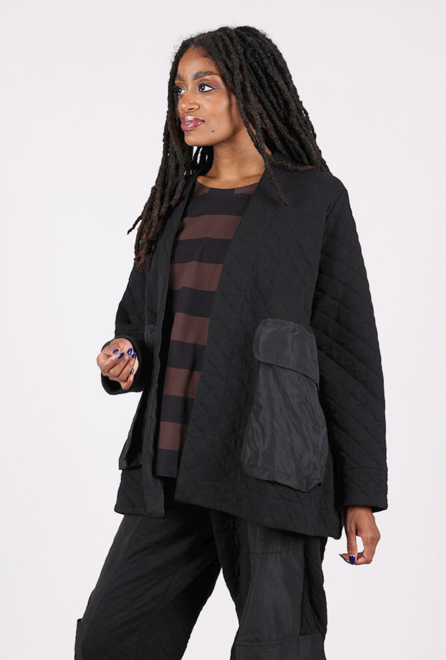 Alembika Quilted Pocket Topper, Black 