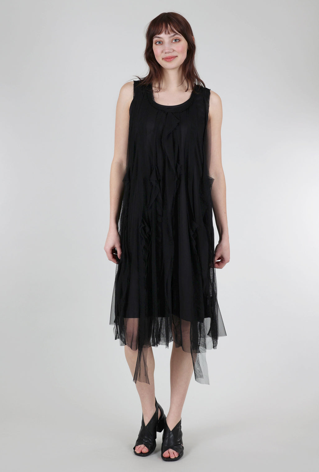 Snapdragon & Twig Martine Tulle Dress, Black 