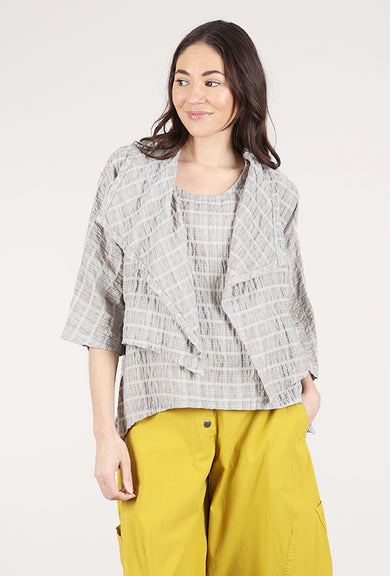 Eleven Stitch Windowpane Shrug, Moon Rock 