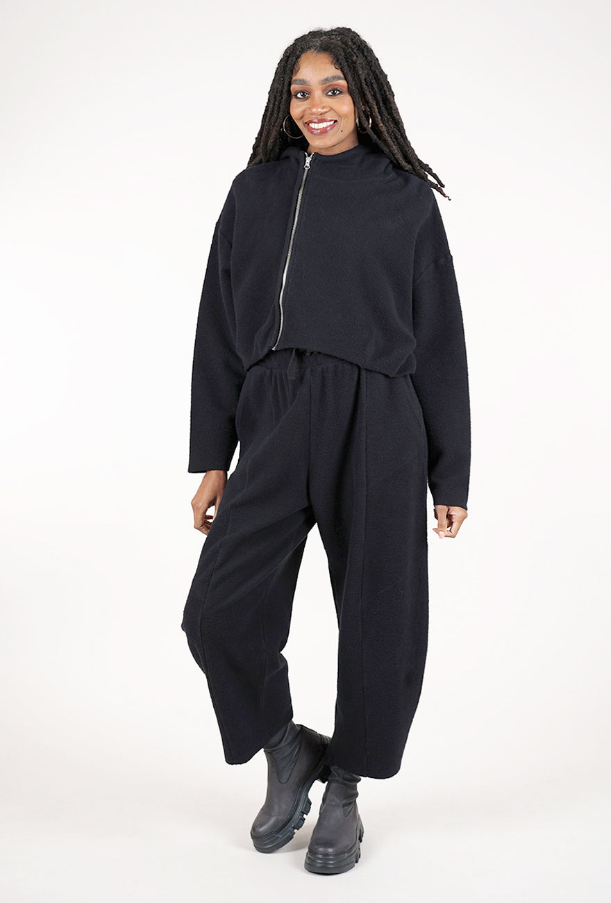 Lurdes Bergada Off-Center Zippy Top, Black 