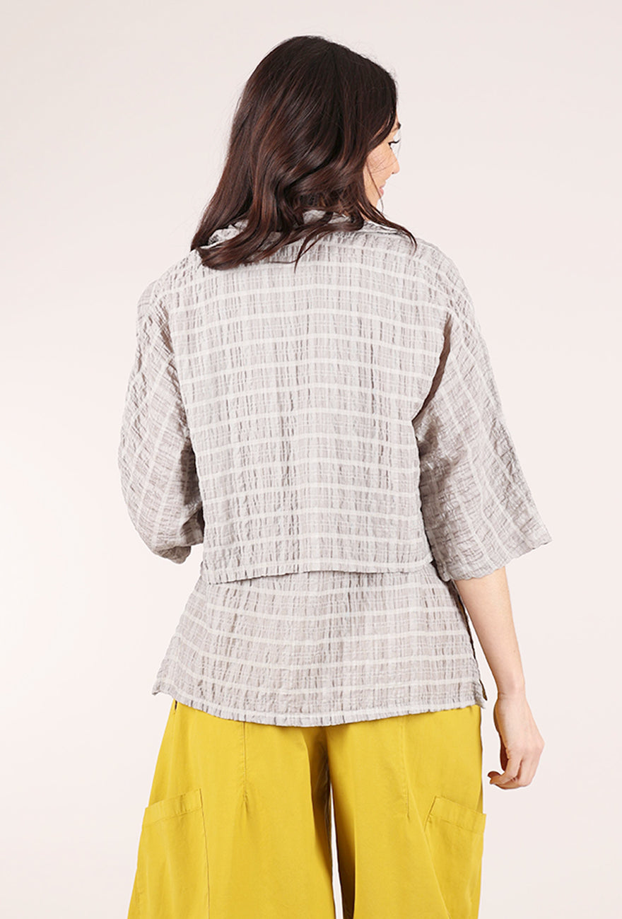 Eleven Stitch Windowpane Shrug, Moon Rock 