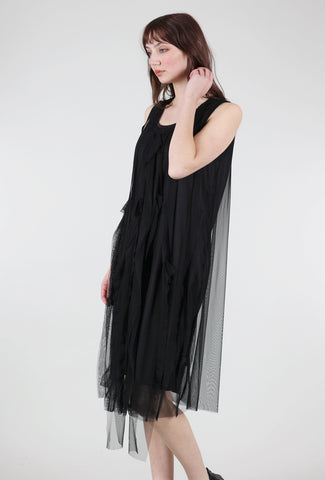 Snapdragon & Twig Martine Tulle Dress, Black 