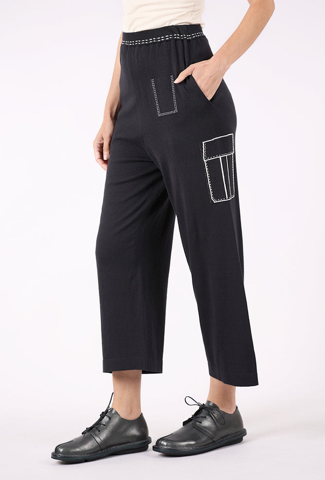 Yoshi Kondo Mango Knit Pants, Navy 