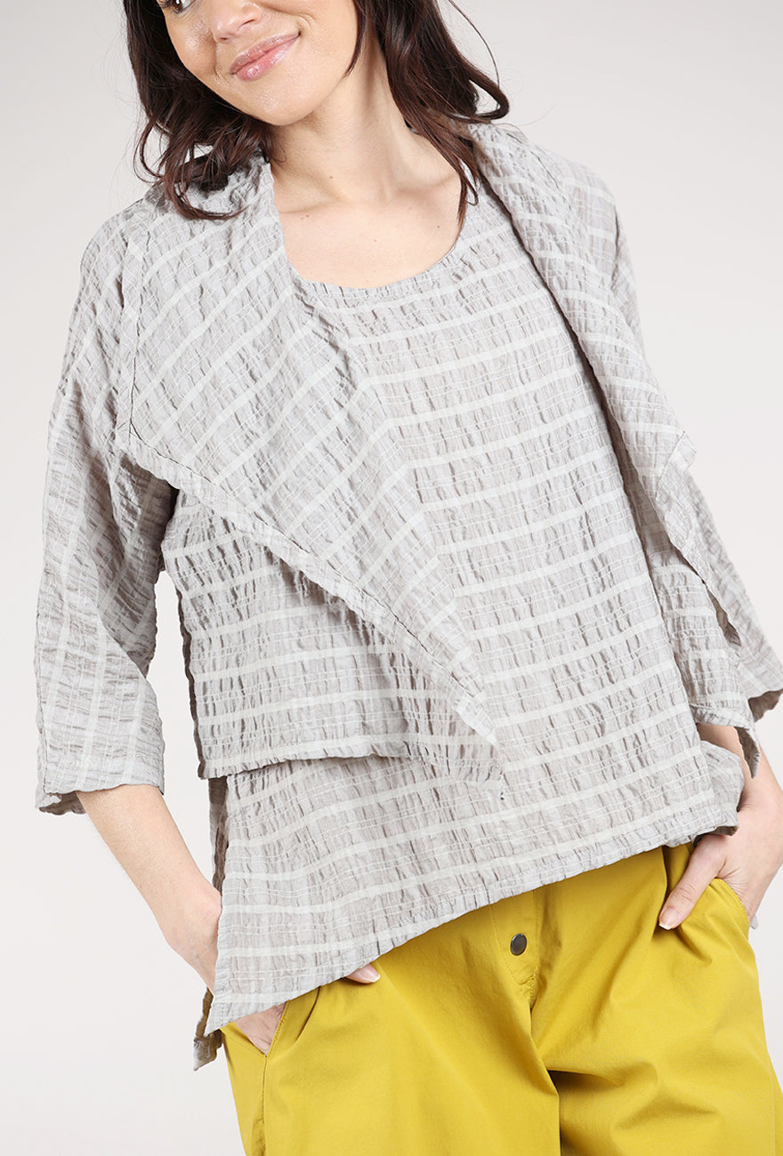 Eleven Stitch Windowpane Shrug, Moon Rock 