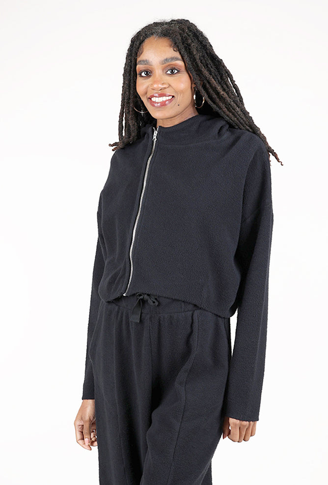 Lurdes Bergada Off-Center Zippy Top, Black 