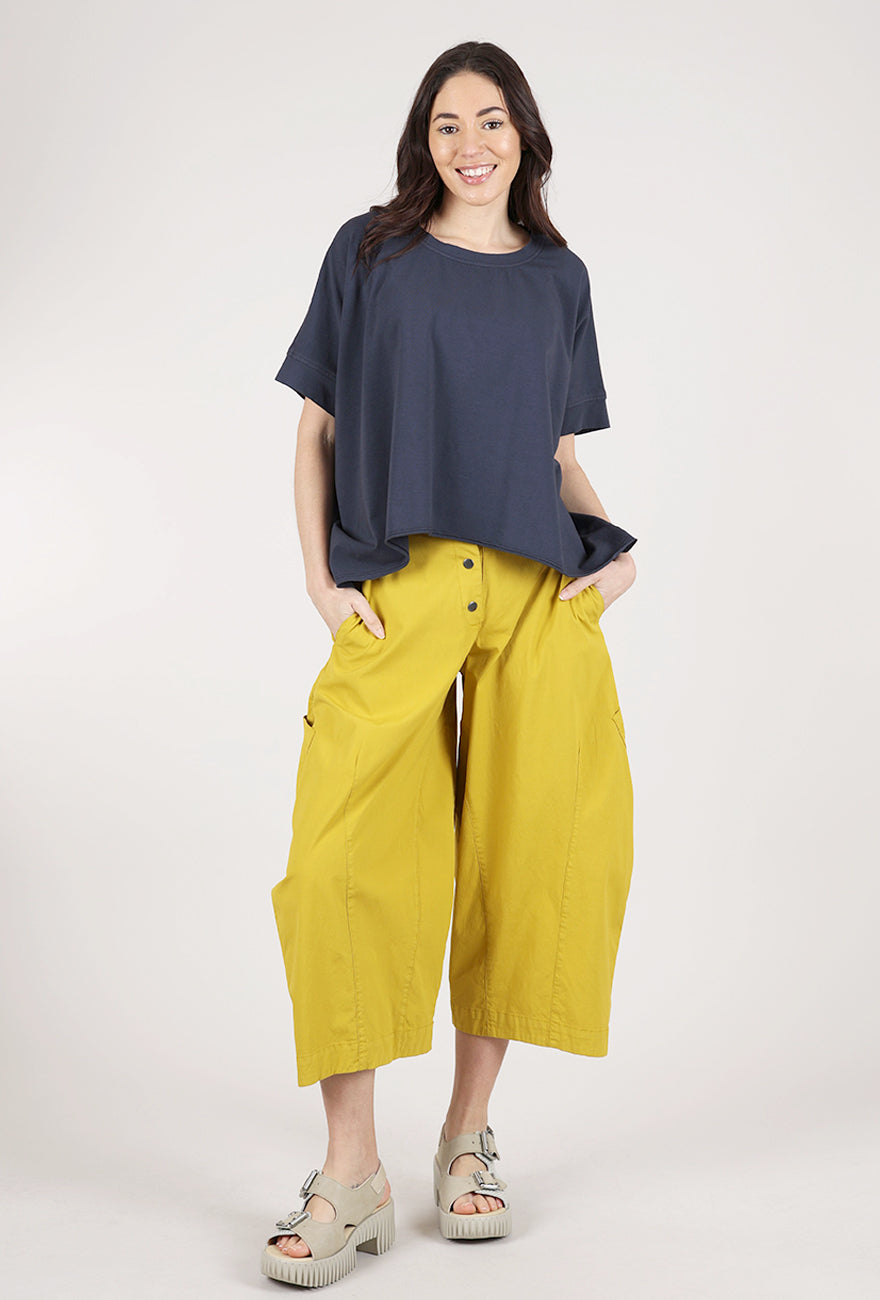 Eleven Stitch Snap Front Pant, Mustard – Evie Lou