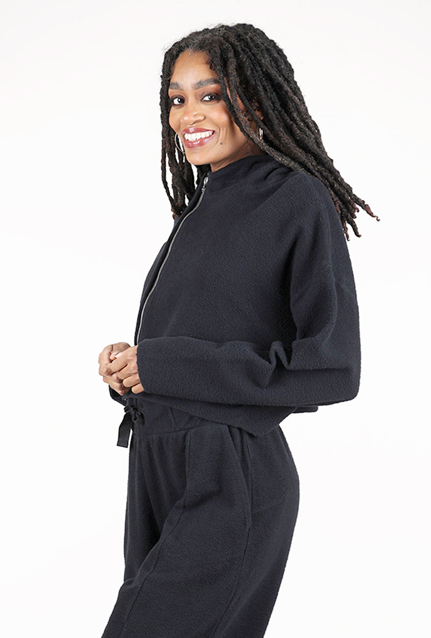 Lurdes Bergada Off-Center Zippy Top, Black 