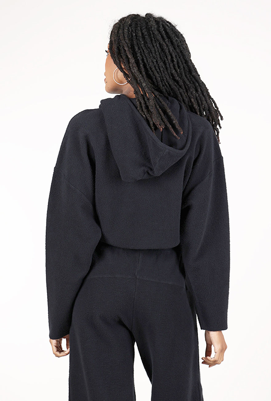 Lurdes Bergada Off-Center Zippy Top, Black 