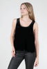 Mystree Velvet Swing Tank, Black 