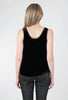 Mystree Velvet Swing Tank, Black 