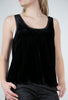 Mystree Velvet Swing Tank, Black 