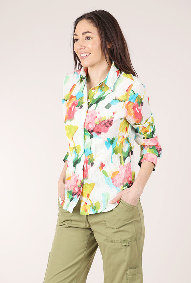 Dress Addict Jor Shirt, White/Rose 