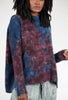 Fissore Cashmere Hand-Painted Cashmere Pullover, Indigo/Plum 