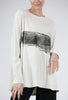 Moyuru Pebbled Cotton Swing Top, Off White 
