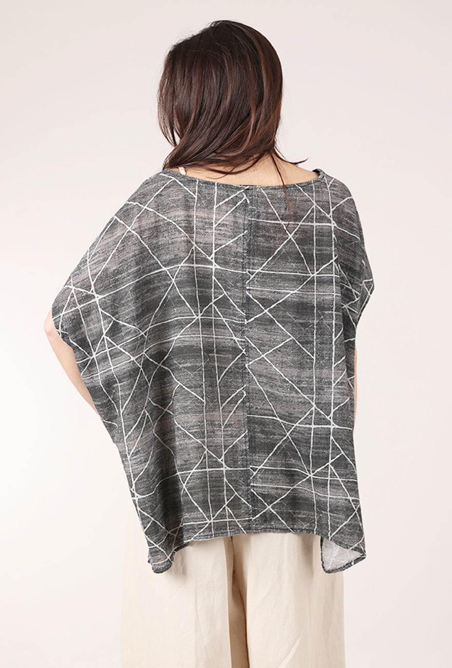 Lotus Eaters Meler Blouse, Washed Black/Natural 