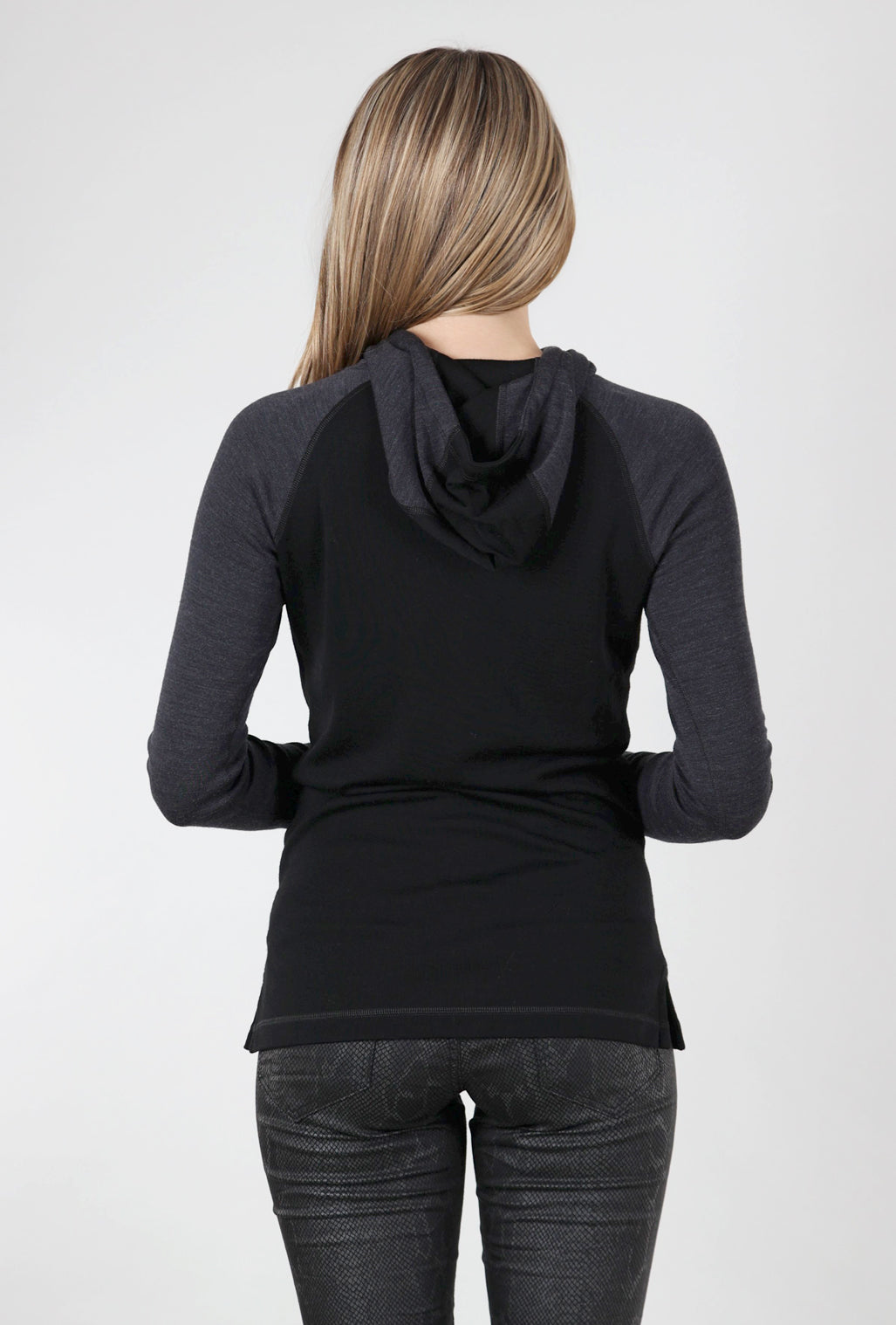 Smartwool Thermal Drape Hood Base Layer, Charcoal/Black 