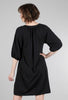 Lilla P 3/4-Sleeve Split-Neck Dress, Black 