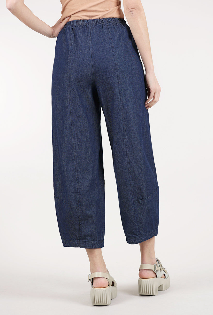 Cut Loose Denim Lantern Pant, Laundered 