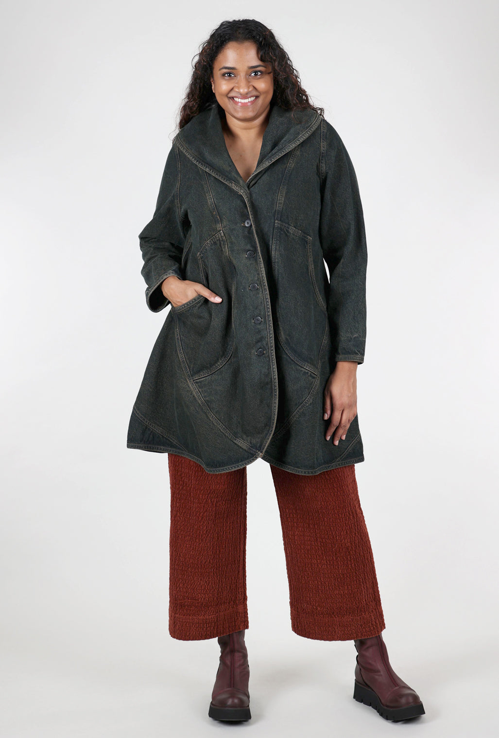 Cynthia Ashby Pando Denim Jacket, Copper 