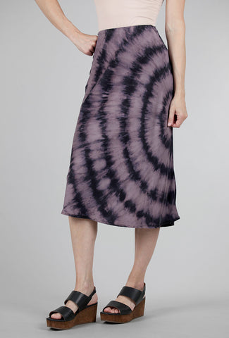 Bella Dahl Silky Twist-Dye Skirt, Iced Grape 