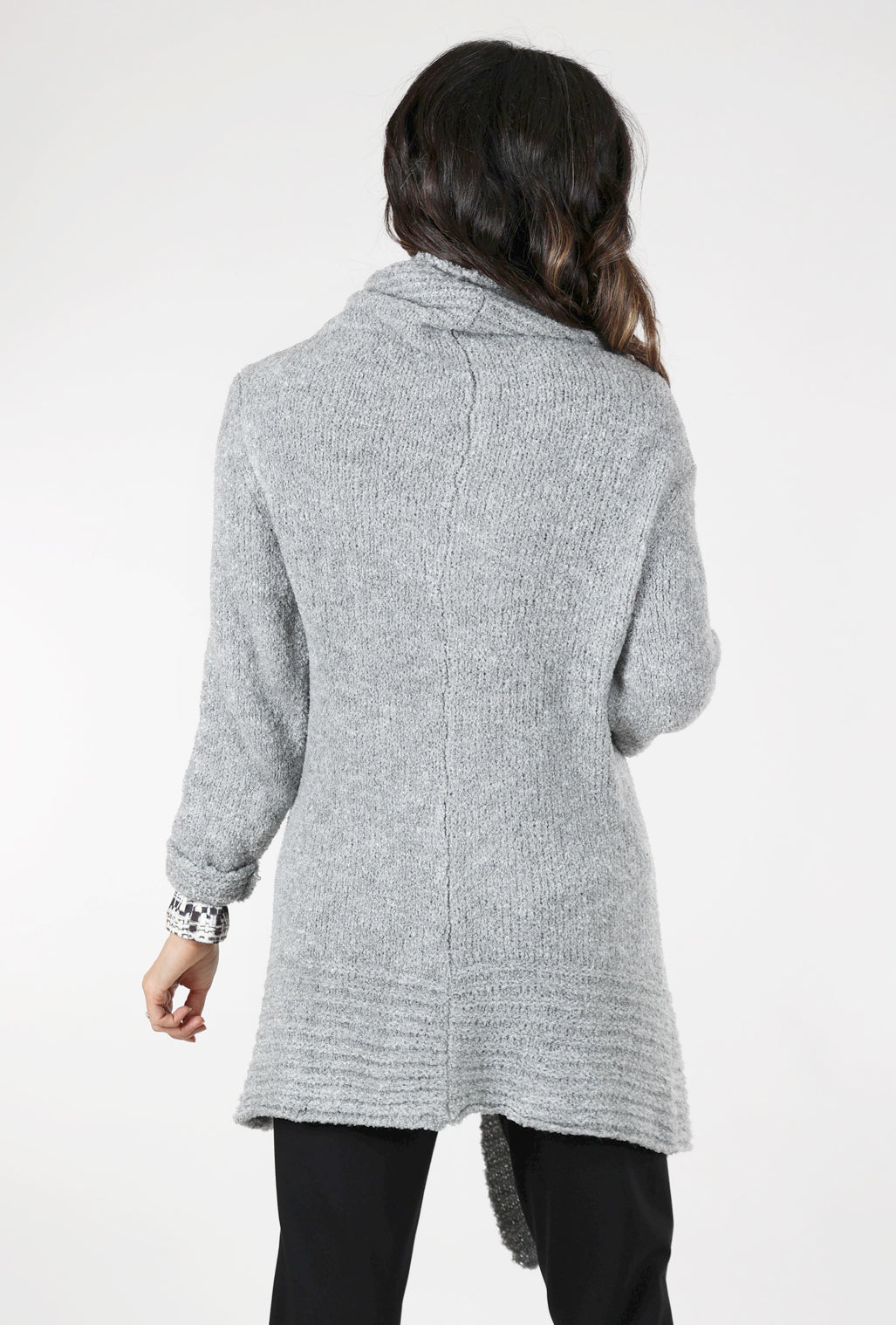 B&K Moda Toggle Closure Cardie, Light Gray One Size Light Gray