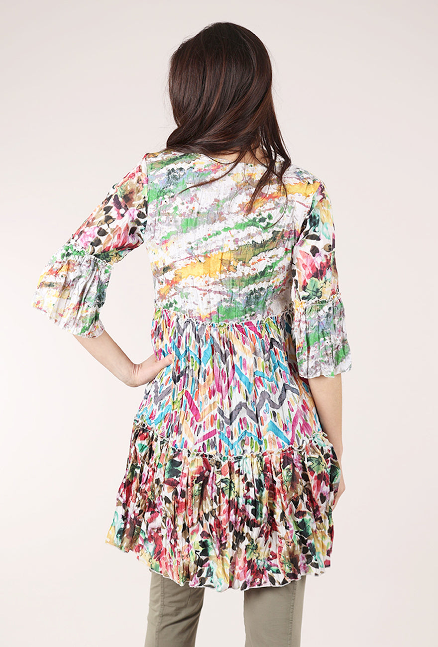 Dress Addict Jazz Mixt Dress, Pink/Teal/Green 
