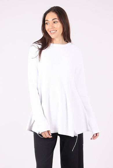 Pluslavie Stitch Knit Sweater, White 