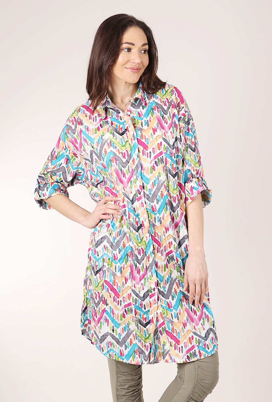 Dress Addict JiJi Dress, Pink/Teal 